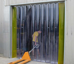 Cortinas de hule para cuartos fríos
